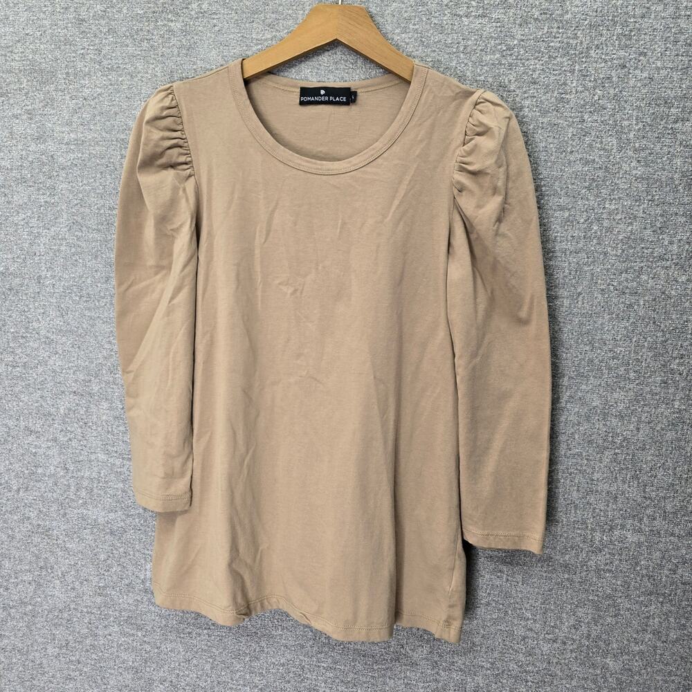 POMANDER PLACE VESTY LONG SLEEVE CREWNECK, SIZE L